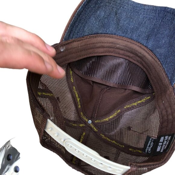 Vintage Ed Hardy By Christian Audigier Studded Skull Hat - Picture 12 of 12